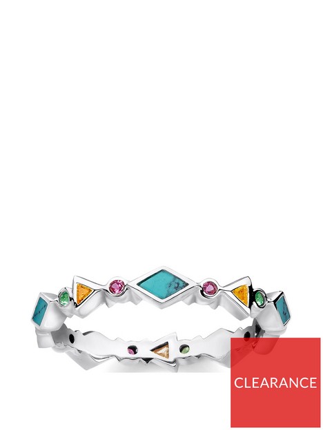 thomas-sabo-sterling-silver-multicoloured-stone-stacking-ring