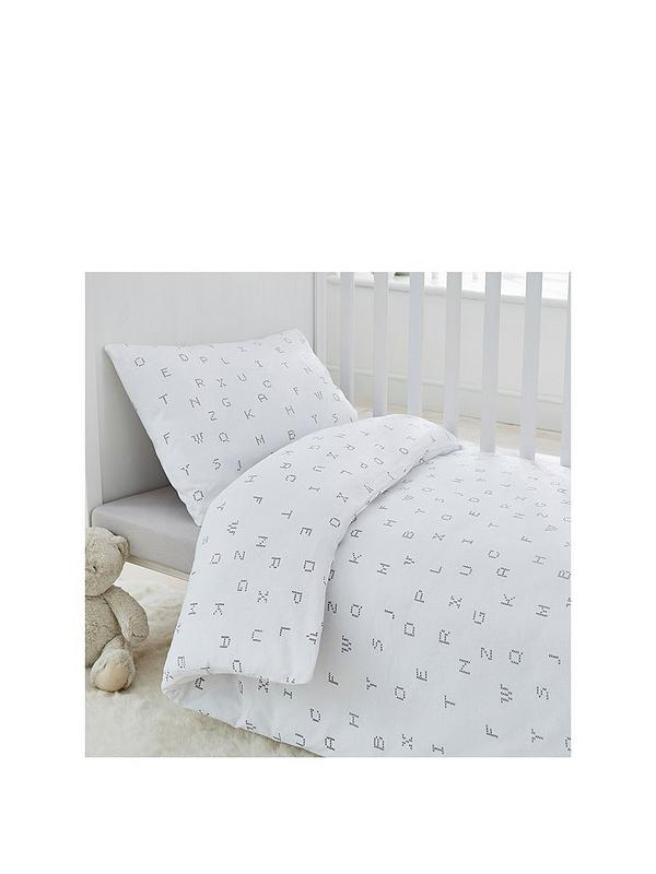 Silentnight Silentnight Alphabet Cot Bed Duvet Pillowcase Set