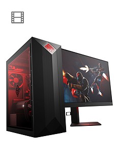 HP Omen 875-0009na Intel Core i7 8GB RAM 2TB Hard Drive & 128GB SSD NVIDIA GeF GTX1060 3GB Graphics Desktop Black
