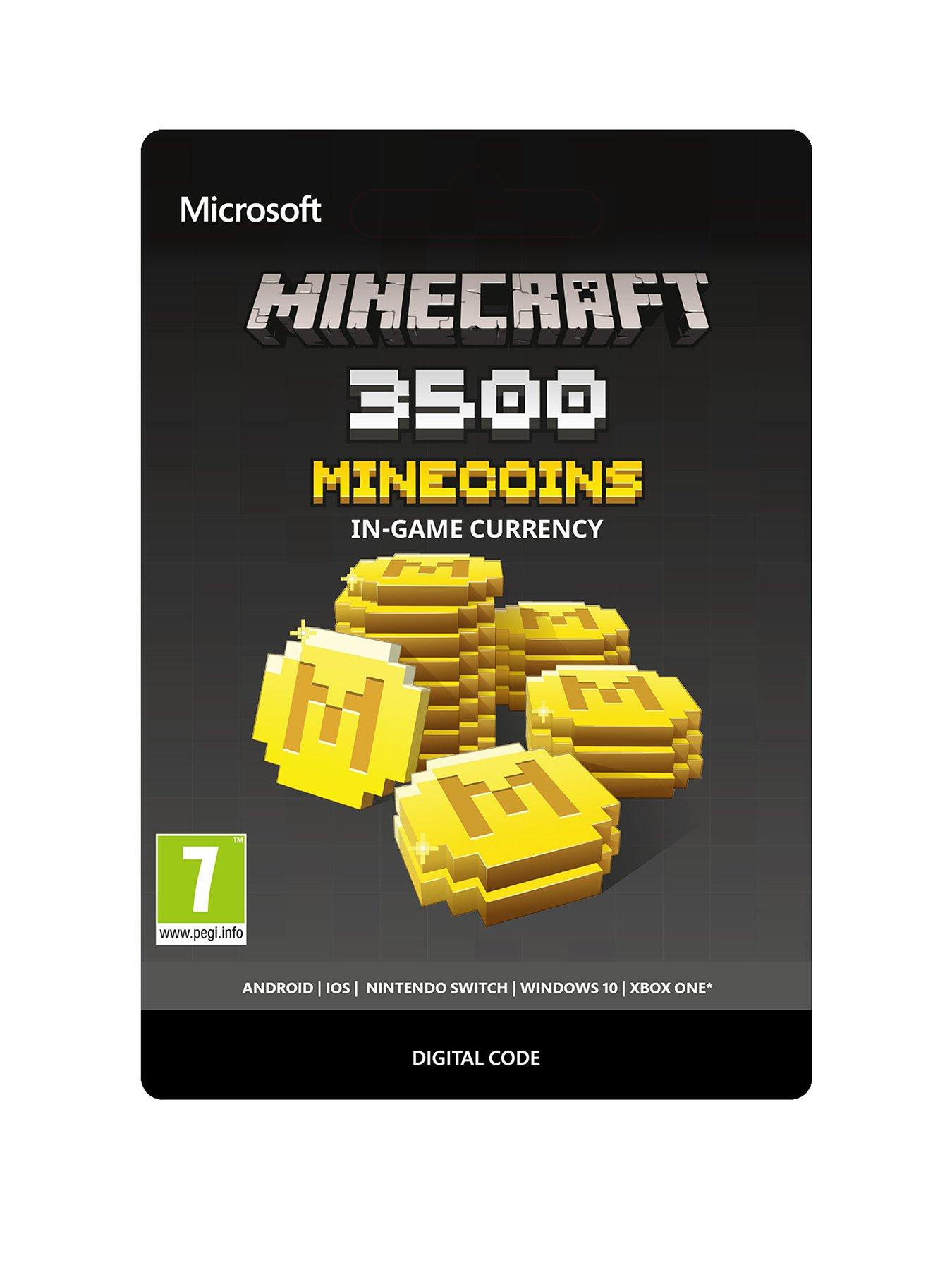 Xbox Minecraft Minecoins 3500 Coins - Digital Download for Android | iOS | NINTENDO SWITCH | XBOX ONE | WIN 10*