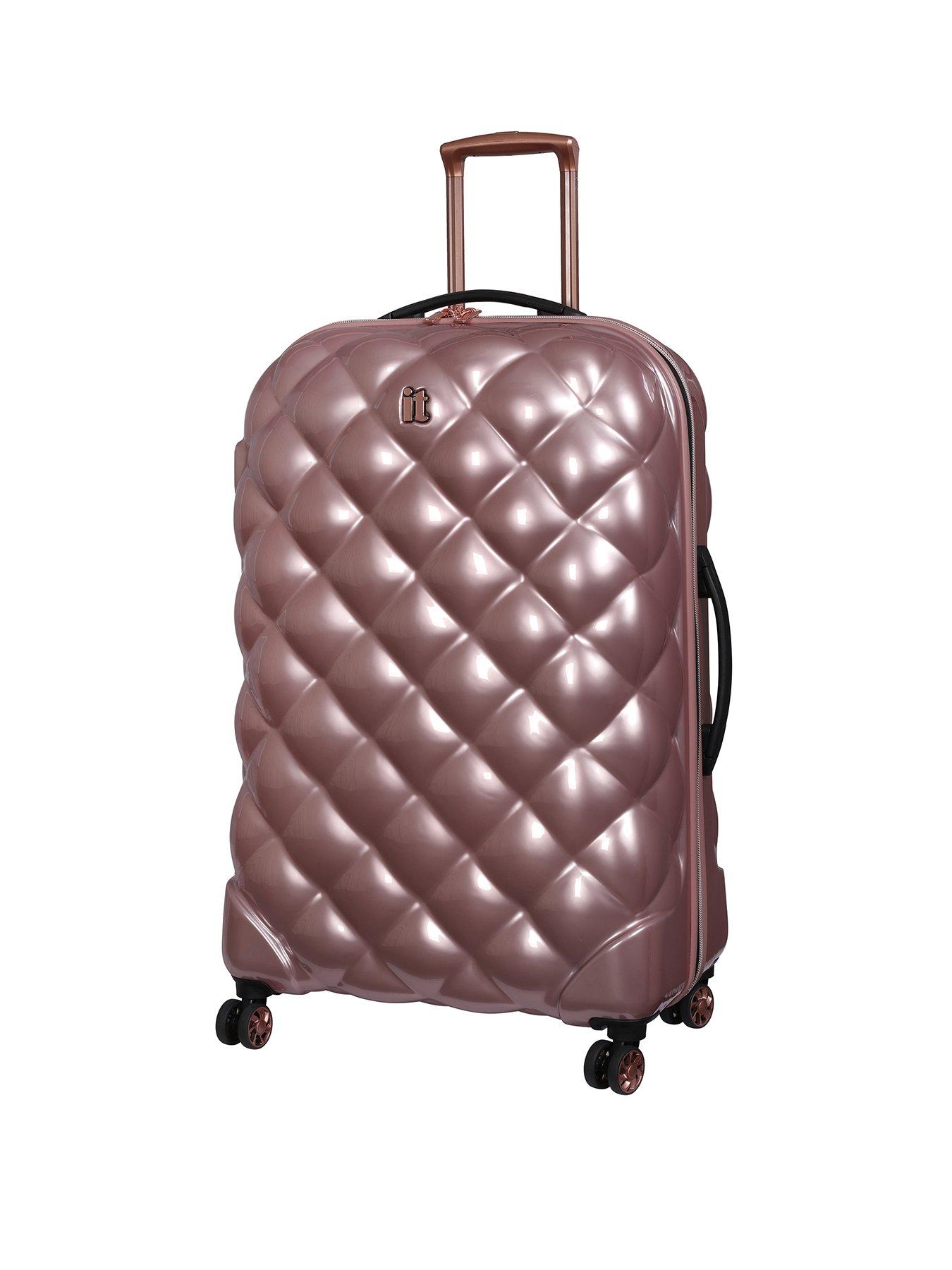 rose gold large suitcase