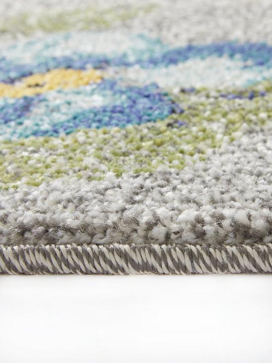 back image of new-vintage-floral-rug