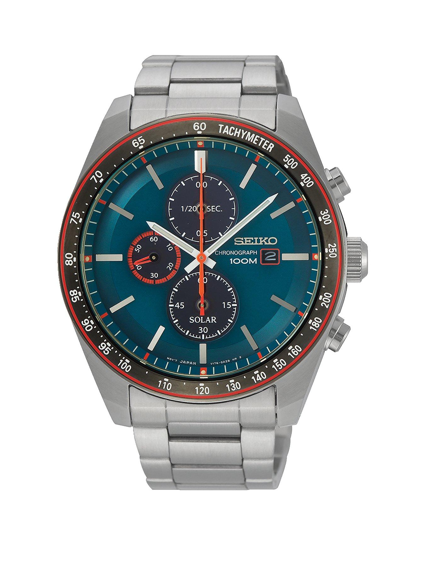 seiko chronograph orange