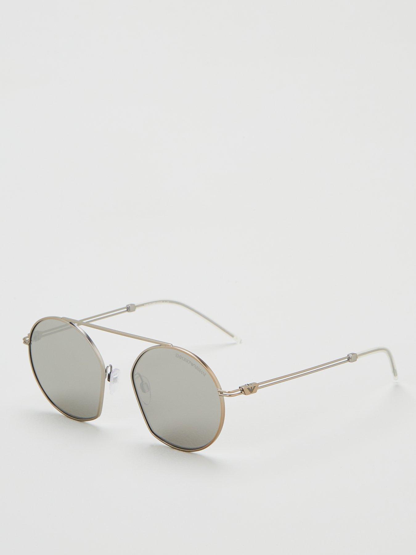 emporio armani round sunglasses