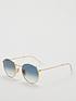 ray-ban-0rb3447nnbspblue-lens-round-sunglassesfront