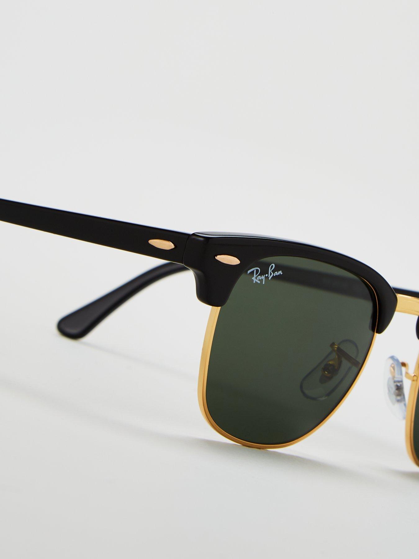 Ray-Ban Clubmaster Classic Sunglasses - Black/Gold 