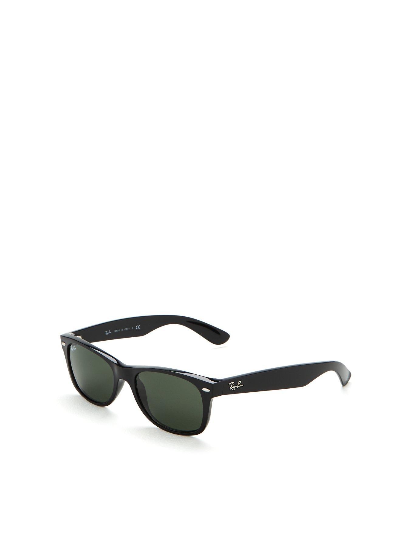 Ray-Ban ORB2140 Wayfarer Sunglasses - Black | very.co.uk