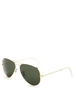 Ray-Ban Aviator 0Rb3025 Sunglasses - Gold