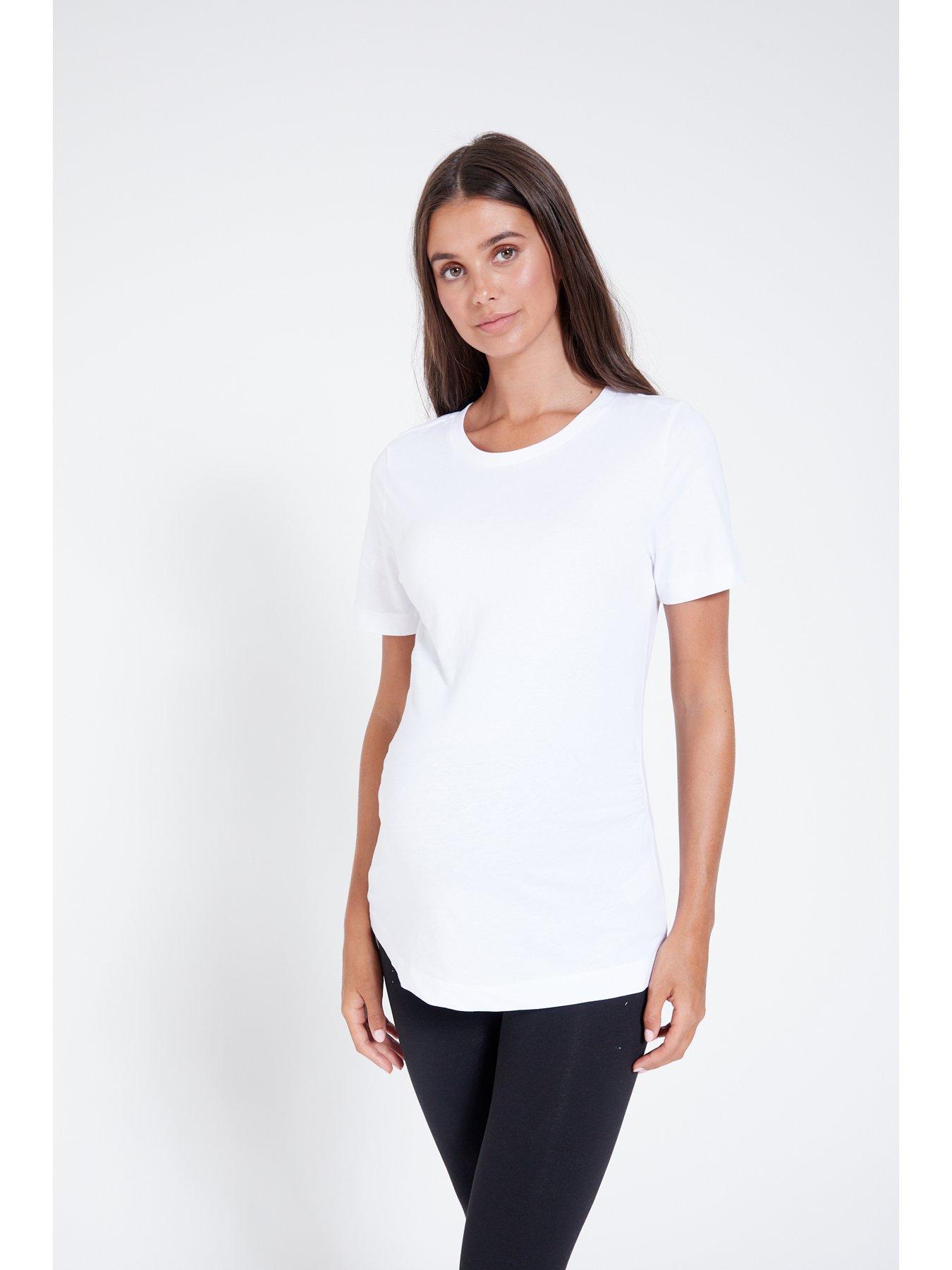 Image 6 of 6 of Everyday 2 Pack Maternity T-Shirts&nbsp;- Black White