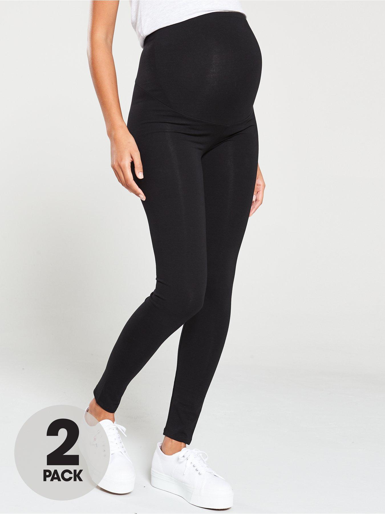 Everyday Essential Tall 2 Pack High Waist Leggings - Black