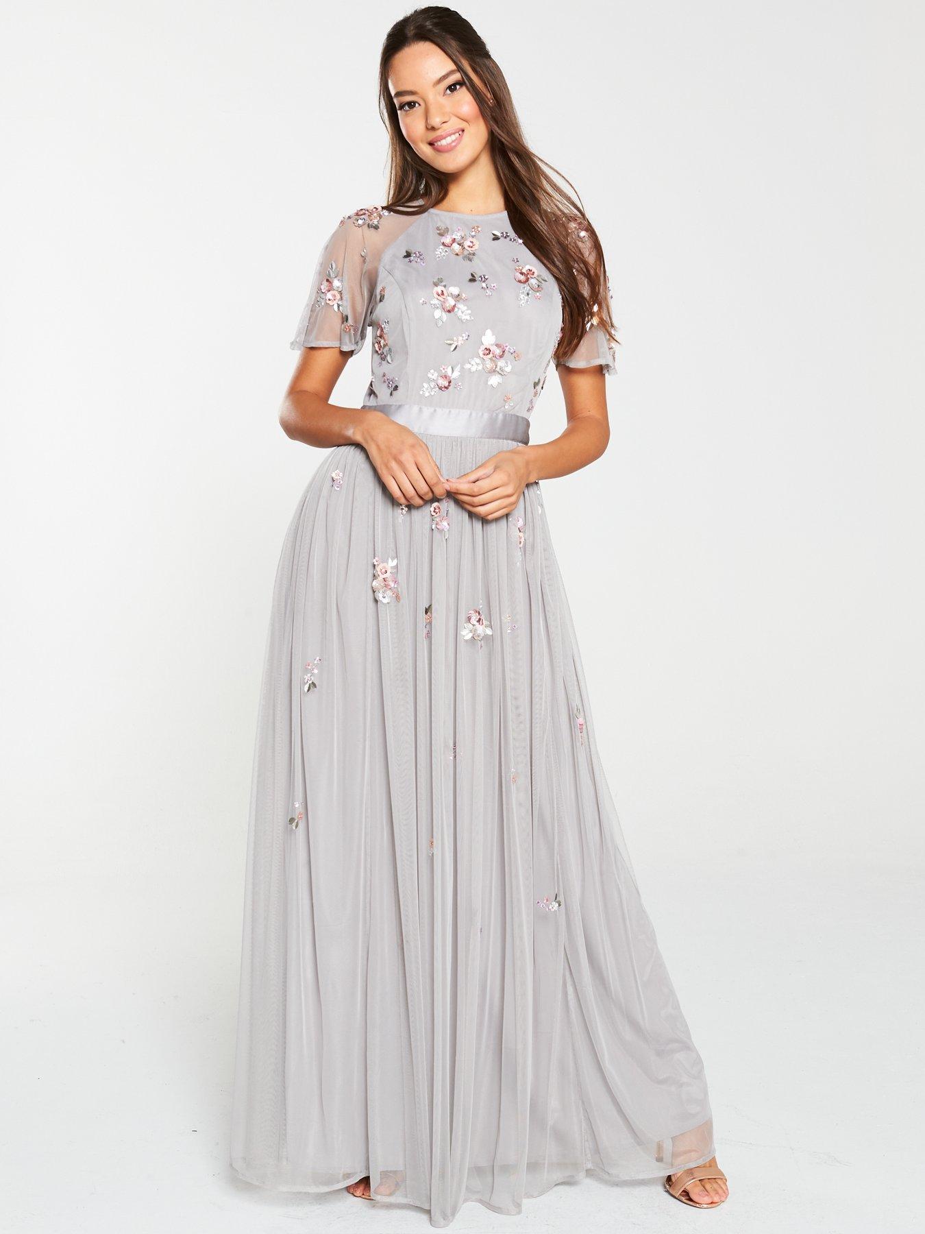 occasion maxi dresses with sleeves uk