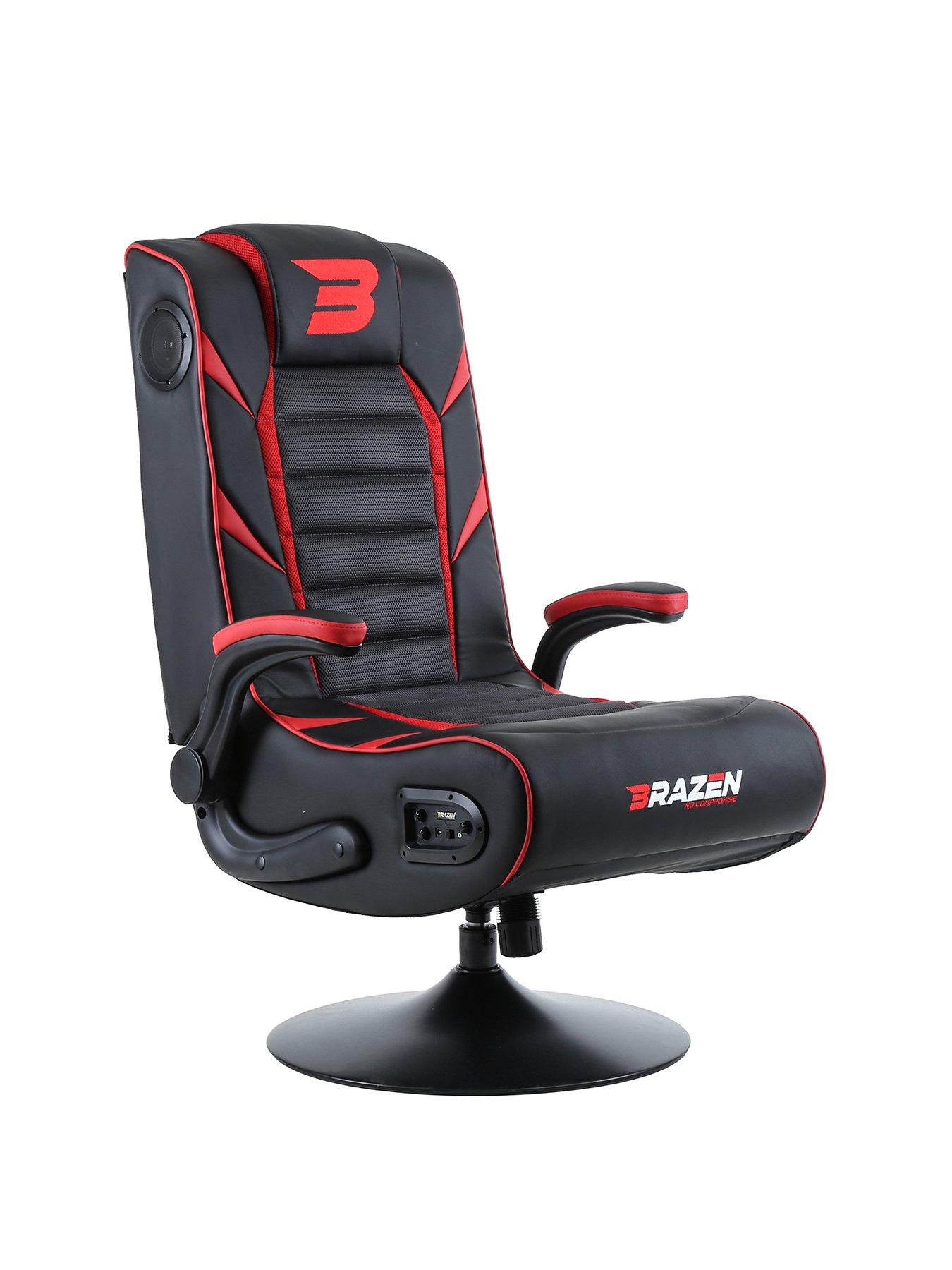 BraZen Panther Elite 2.1 Gaming Chair - Red for Multi Format and Universal