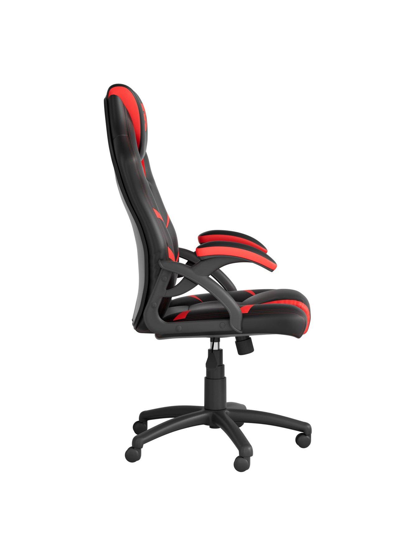 BraZen Puma PC Gaming Chair - Black and Red | Very