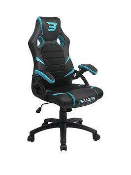 Brazen Puma Pc Gaming Chair - Black And Blue