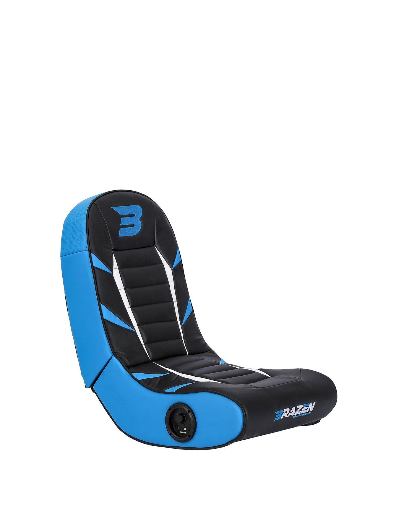 BraZen Python 2.0 Bluetooth Gaming Chair - Blue for Multi Format and Universal