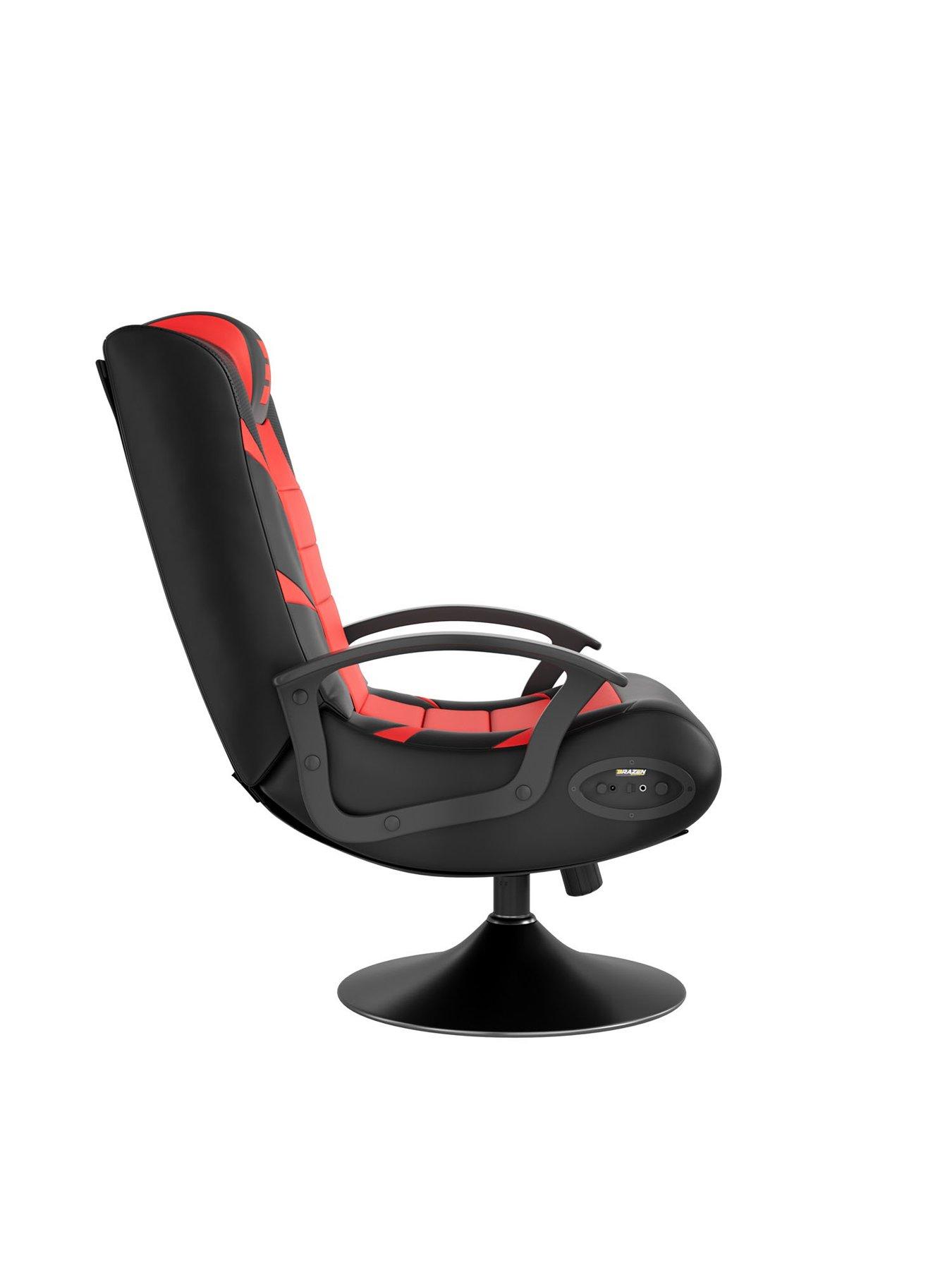 BraZen Pride 2.1 Bluetooth Gaming Chair Black and Red very