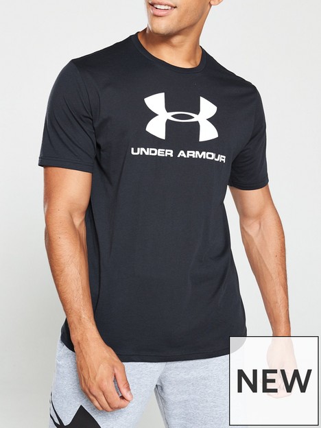 under-armour-trainingnbspsportstyle-logo-short-sleeve-t-shirt-blackwhite