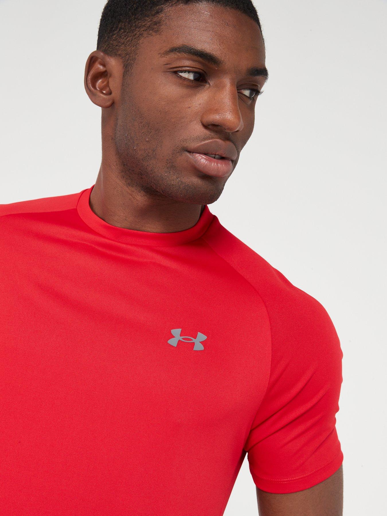 Image 4 of 5 of UNDER ARMOUR Tech 2.0 Short Sleeve T-Shirt - Red/Grey