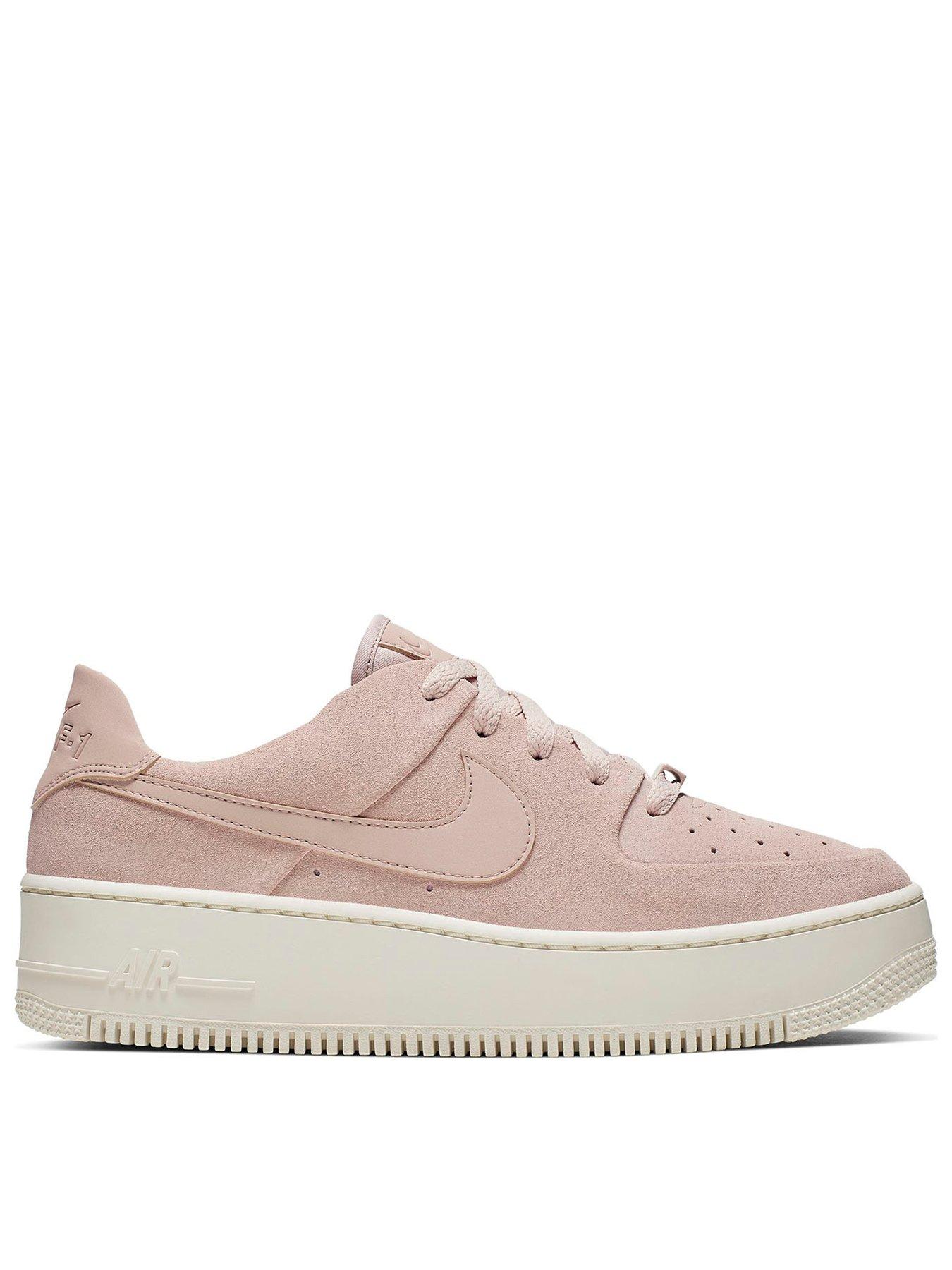 Nike Air Force 1 Sage Low - Pink/White | very.co.uk