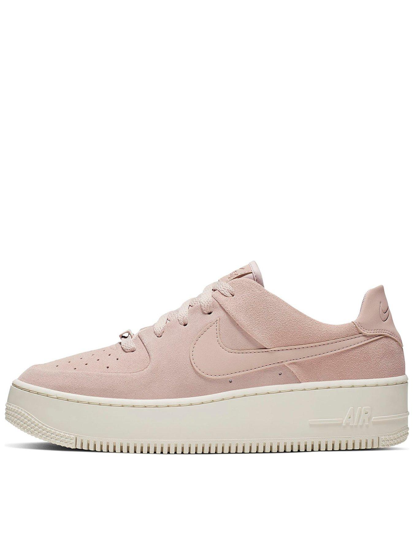 pink nike air force 1 suede