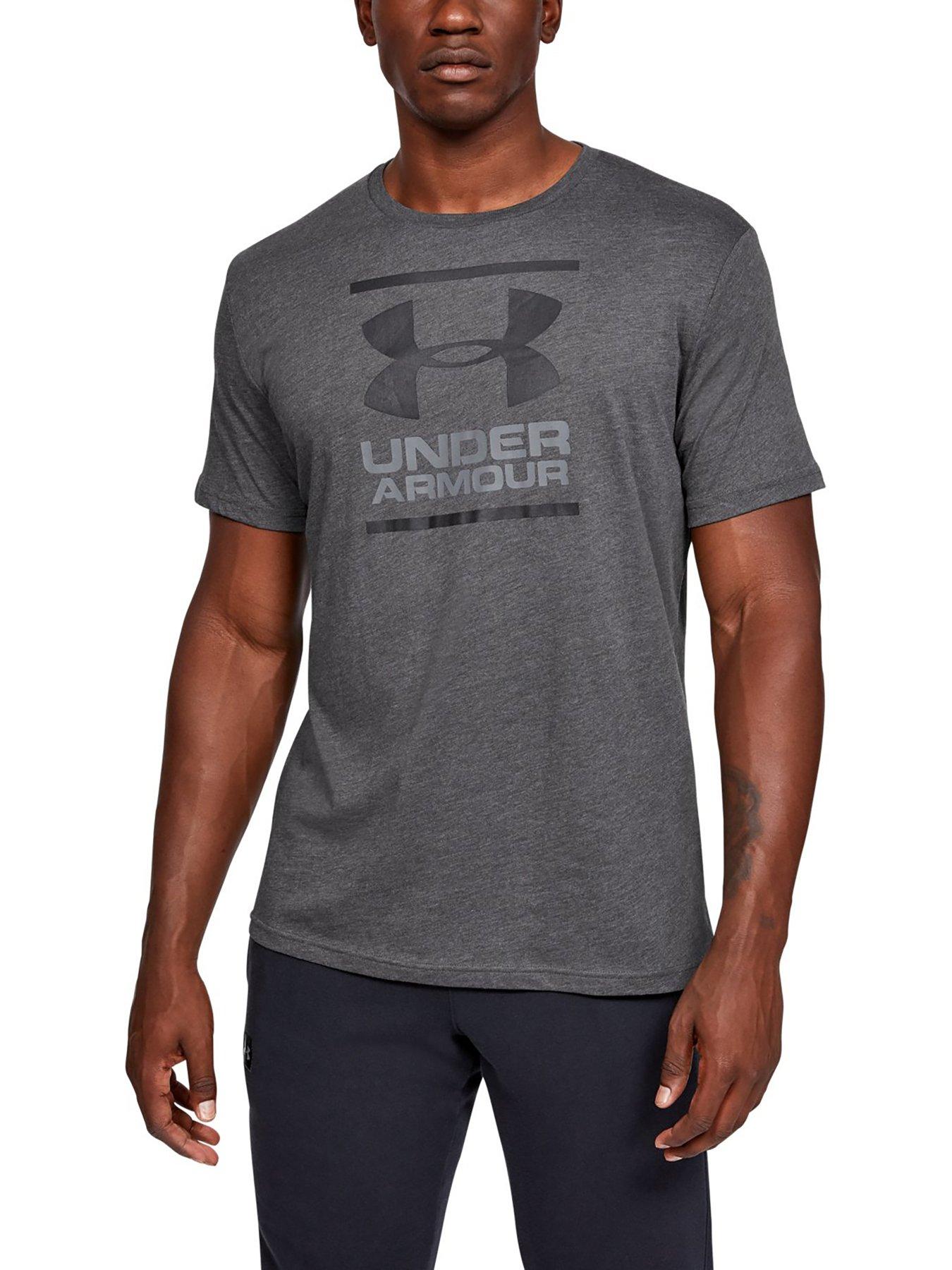 UNDER ARMOUR T-shirt CHALLENGER PRO with mesh in white/ gray