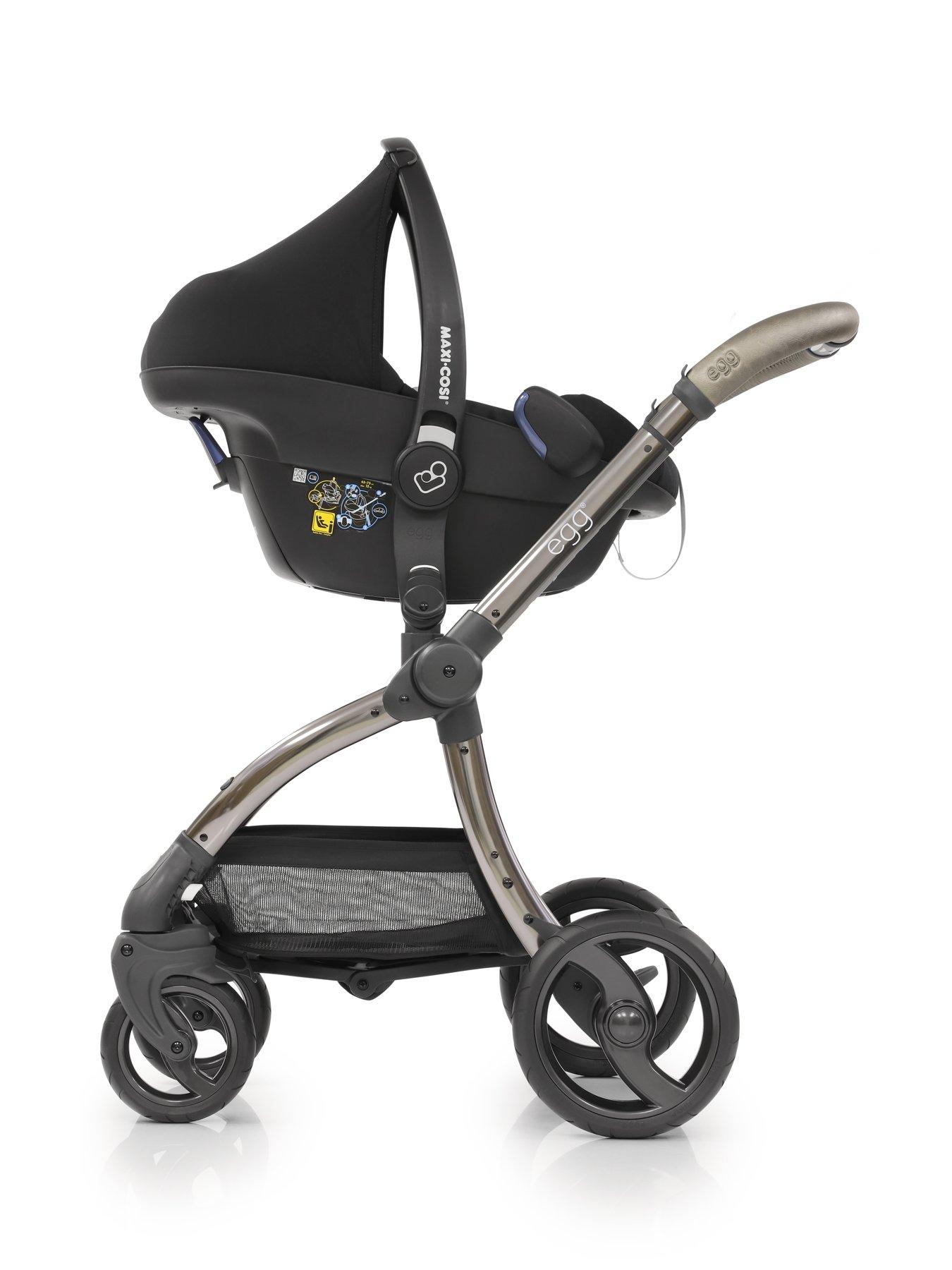 deep navy egg pram