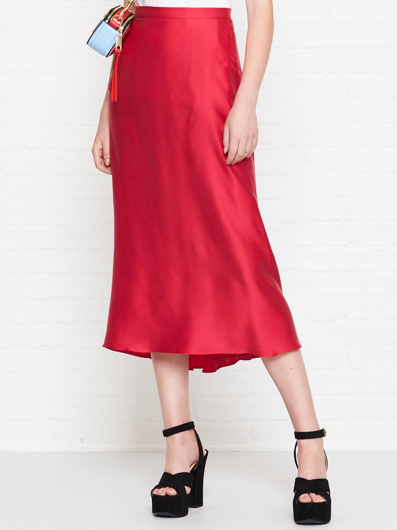 bec and bridge silk skirt