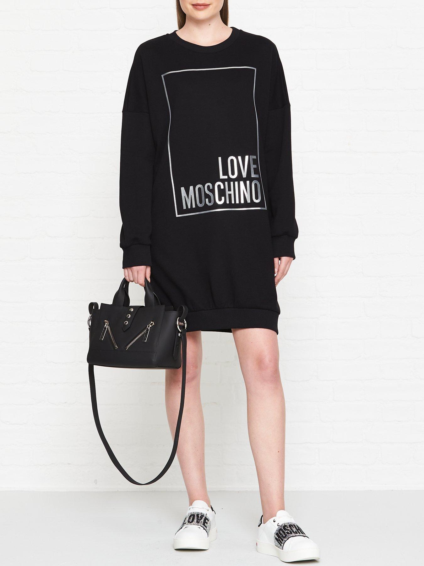 love moschino box logo sweatshirt