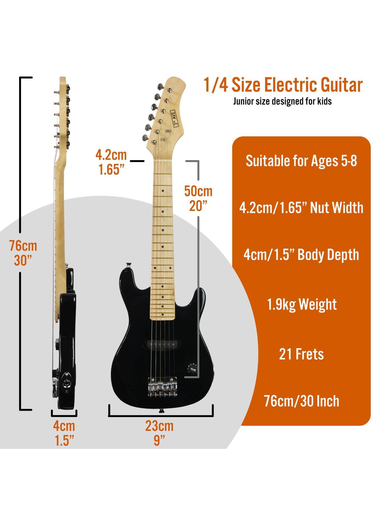 Image 2 of 6 of 3rd Avenue Junior Electric Guitar Pack - Black with Free Online Music Lessons