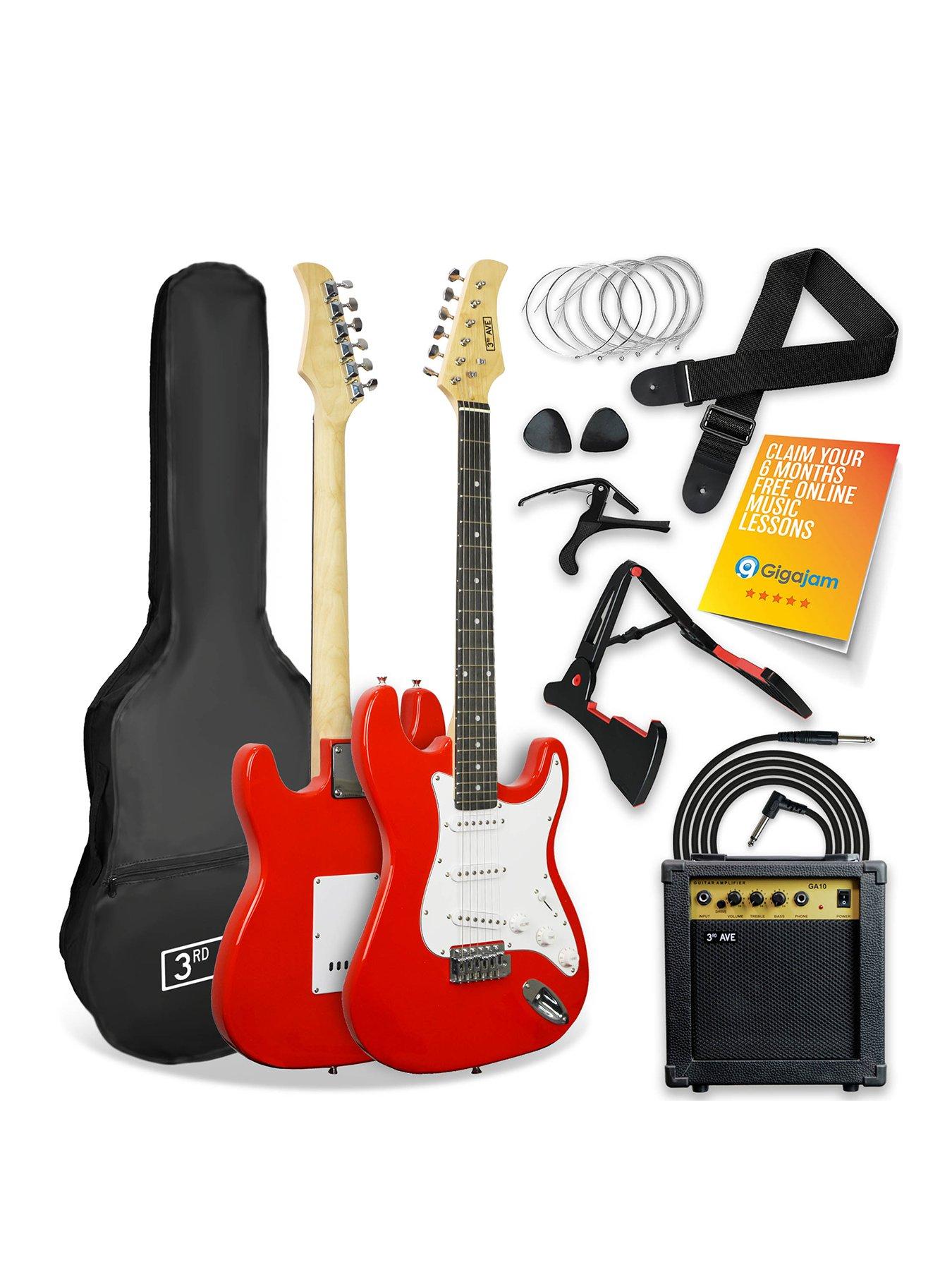 3/4 Size Electric Guitar Ultimate Kit with 10W Amp - 6 Months FREE