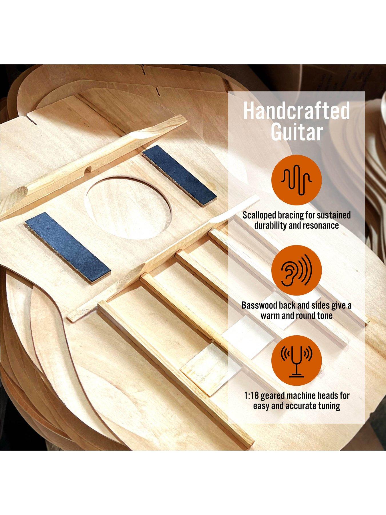 Image 4 of 6 of 3rd Avenue Full Size 4/4 Classical Guitar Beginner Bundle - 6 Months FREE Lessons - Blueburst