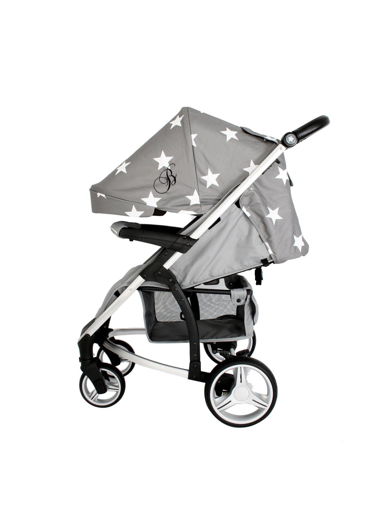 billie faiers grey stars travel system