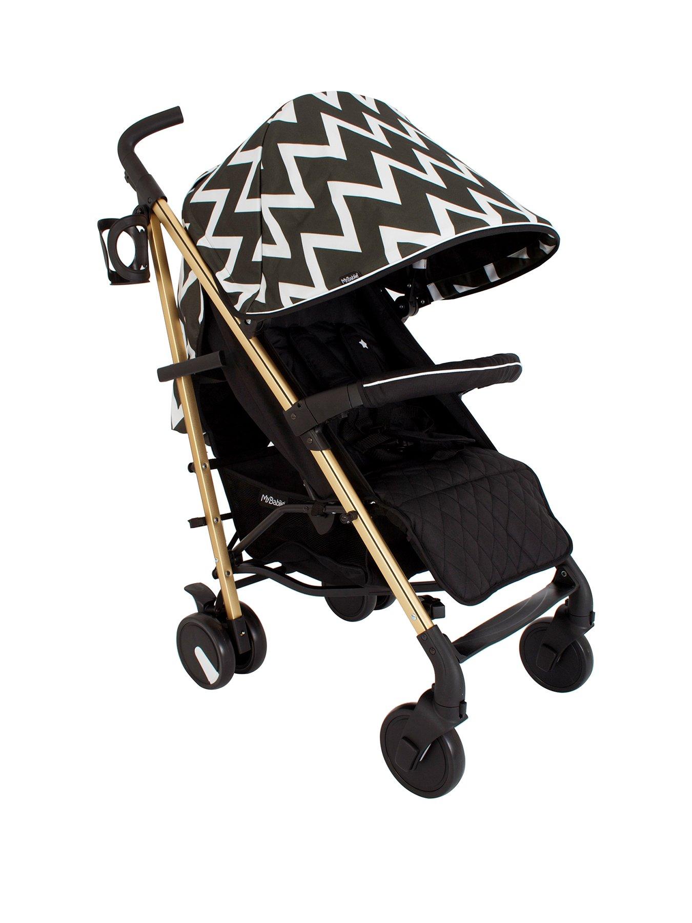 my babiie black and gold stroller