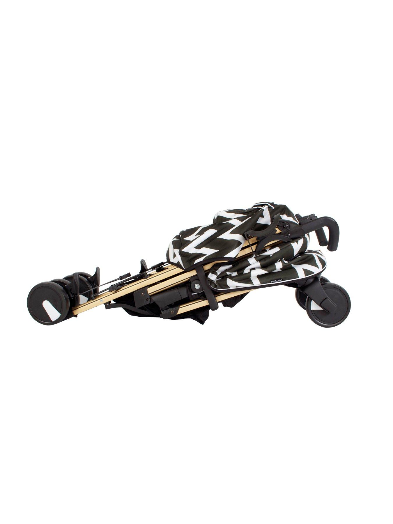 my babiie mb51 gold edition chevron stroller