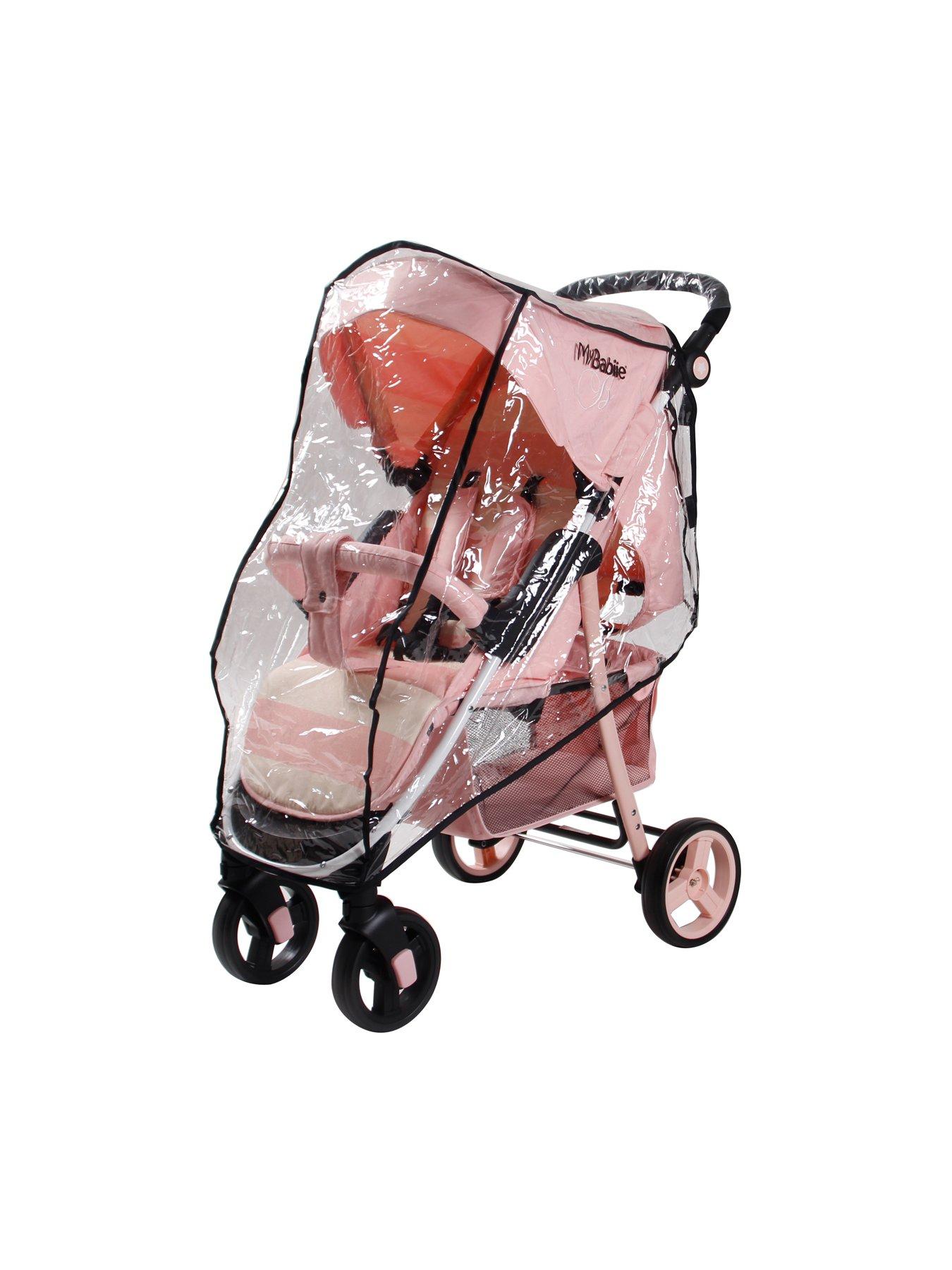 billie faiers pink stripe stroller