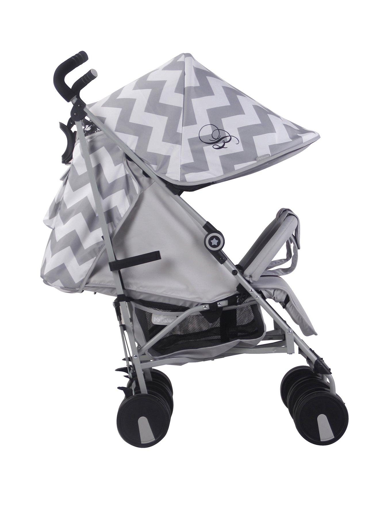 my babiie mb22 black stars twin stroller