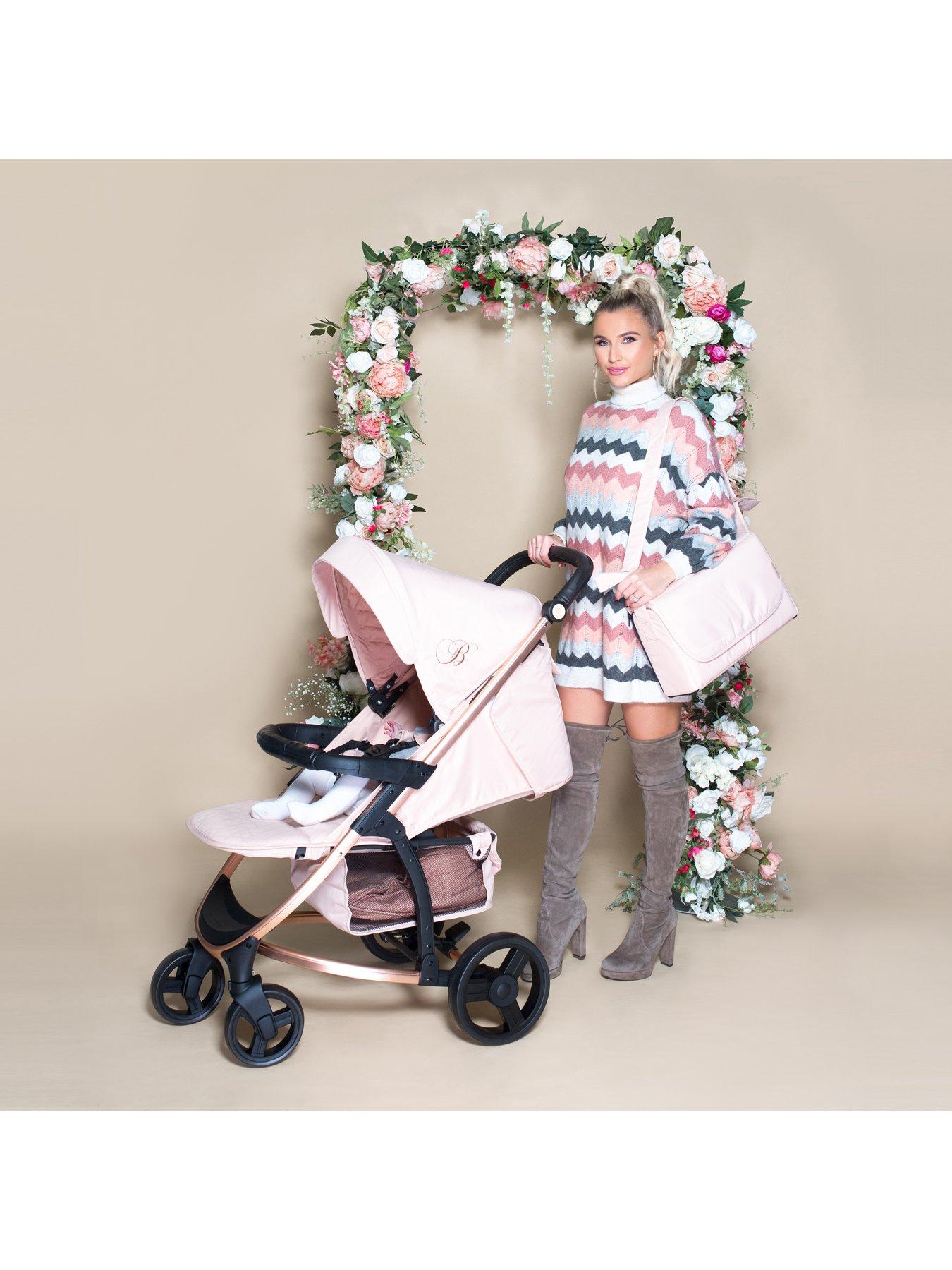 my babiie billie faiers mb200  rose gold and blush travel system