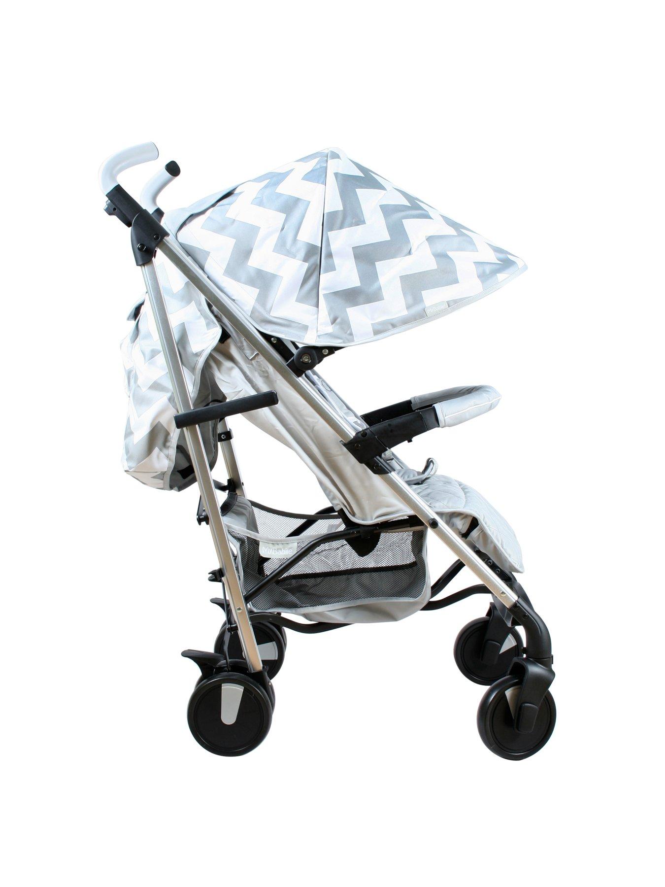 my babiie billie faiers mb51 grey chevron stroller