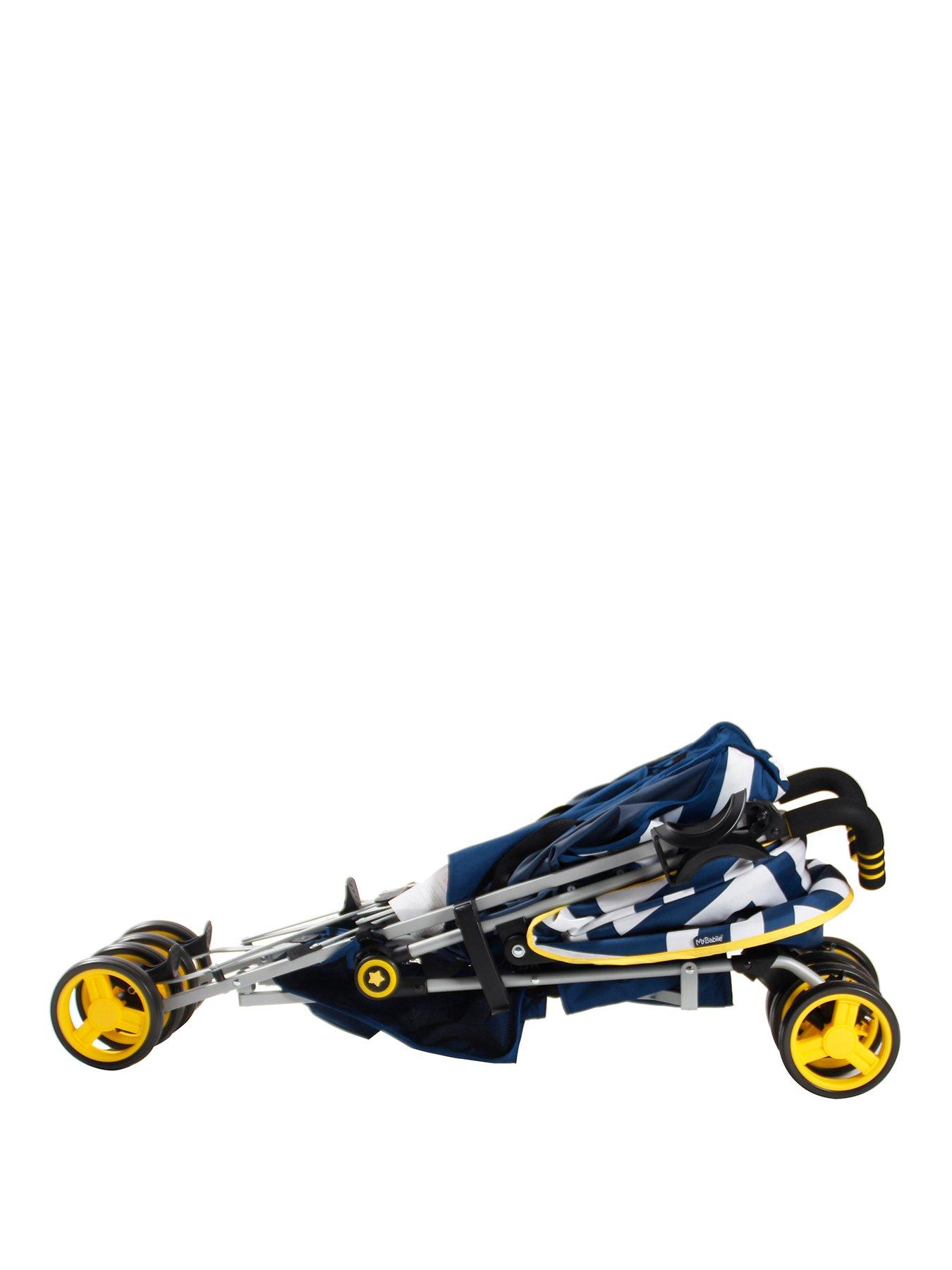 my babiie mb02 blue chevron stroller
