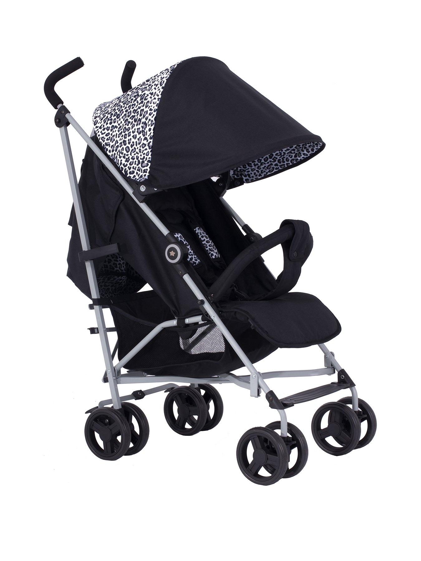 leopard print pushchair