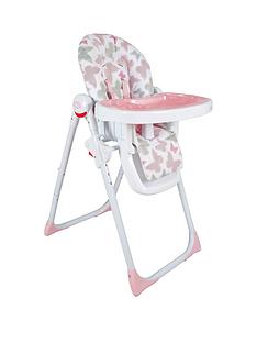 My Babiie My Babiie Katie Piper MBHC8BU Pink Butterflies Premium Highchair