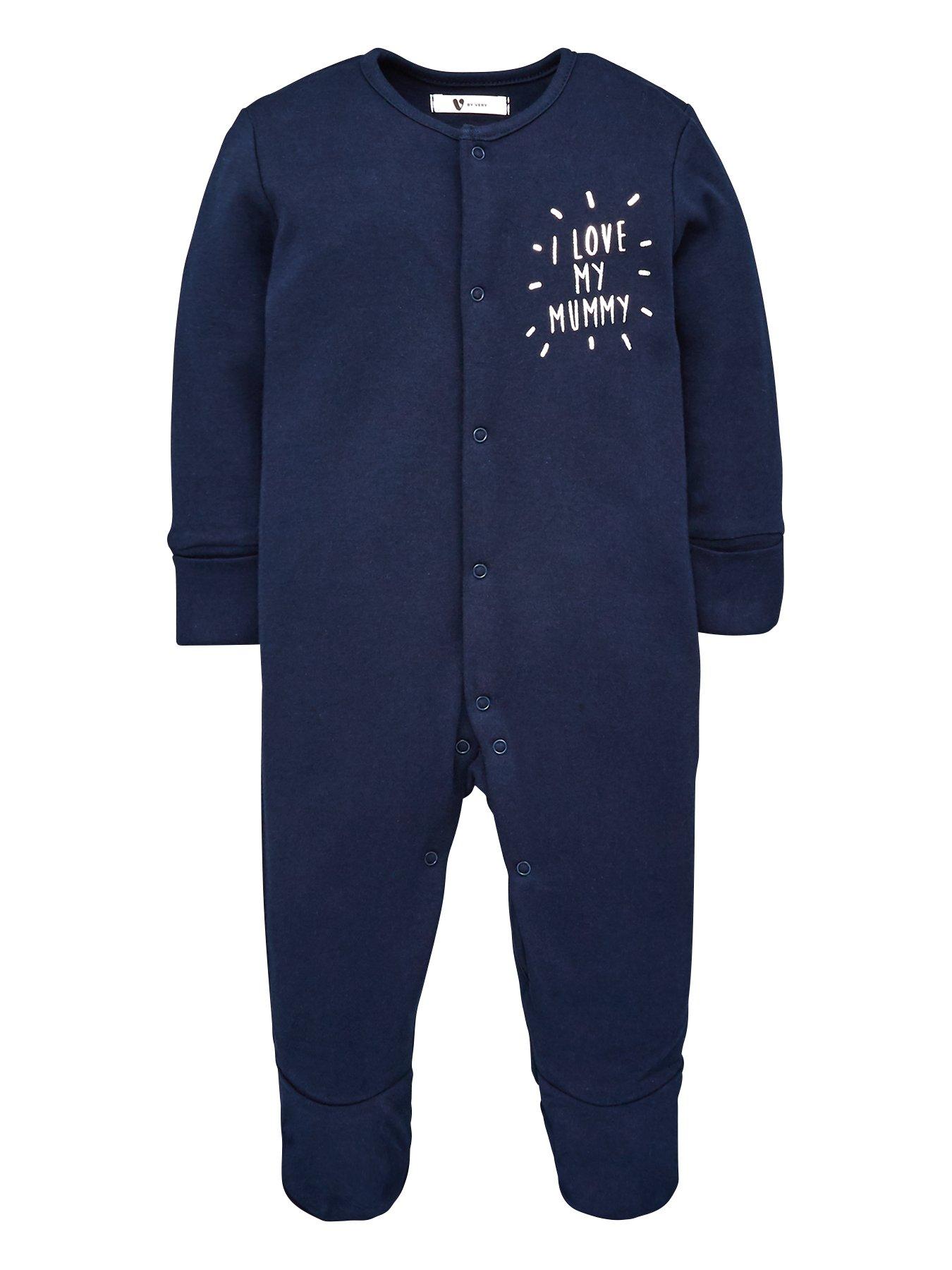 i love daddy baby sleepsuit