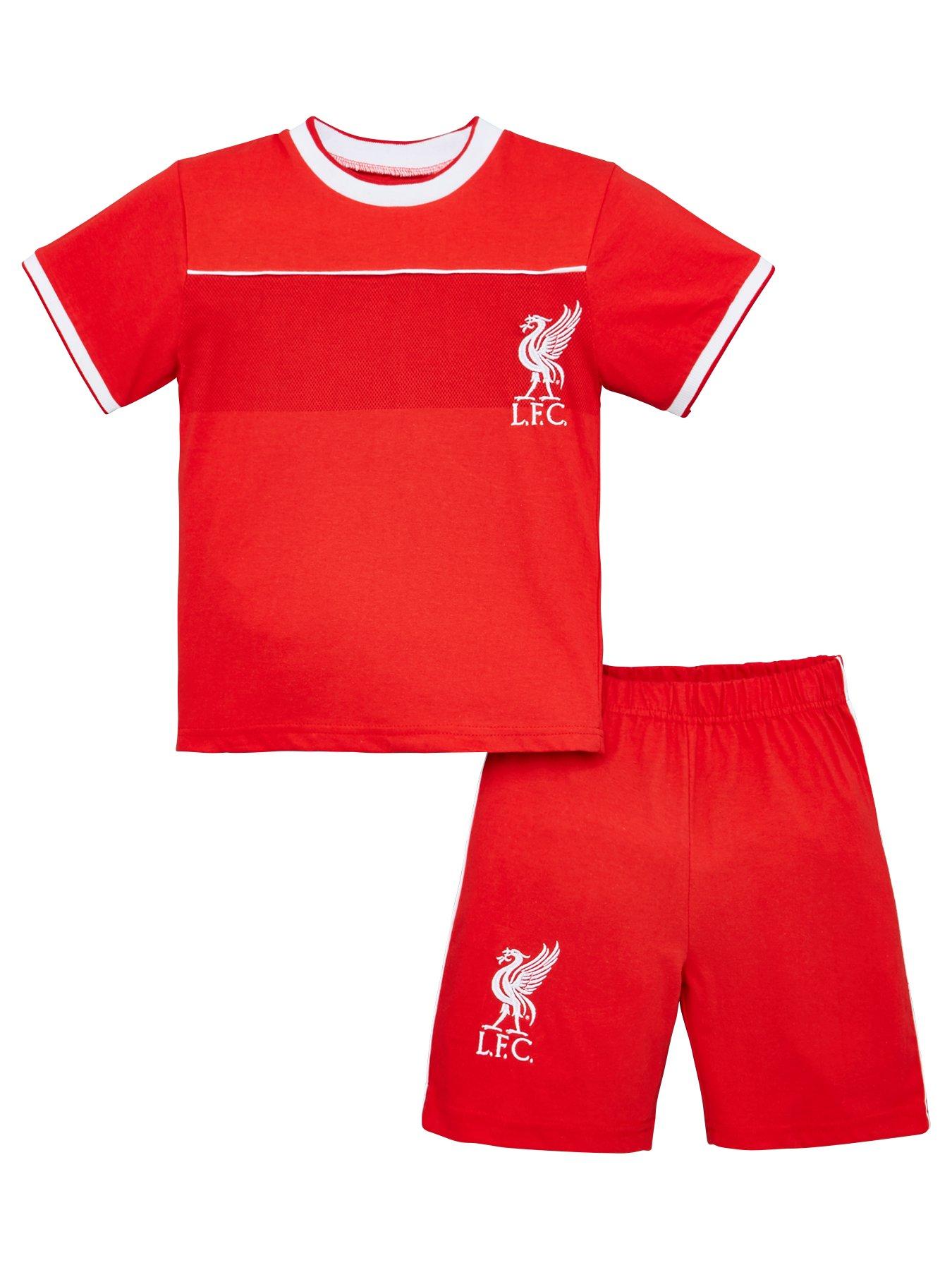 Liverpool Fc Football Kit Shorty Pyjamas Red Very Co Uk