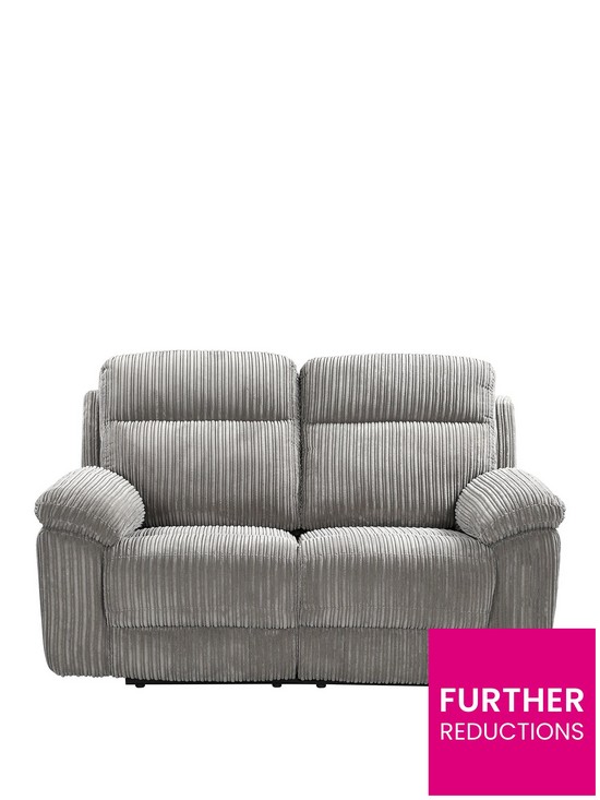 front image of baron-fabric-2-seater-manual-recliner-sofa