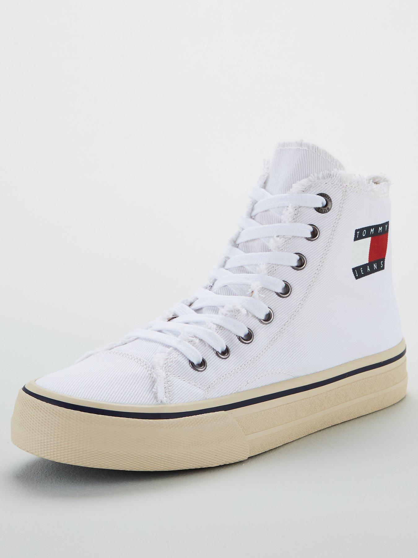tommy hilfiger high top trainers womens
