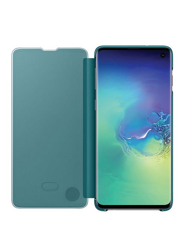 Wall with Peeling Green Blue and White Paint Samsung S10 Case