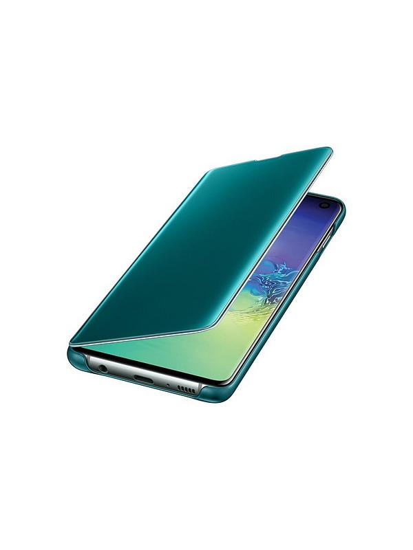 Wall with Peeling Green Blue and White Paint Samsung S10 Case