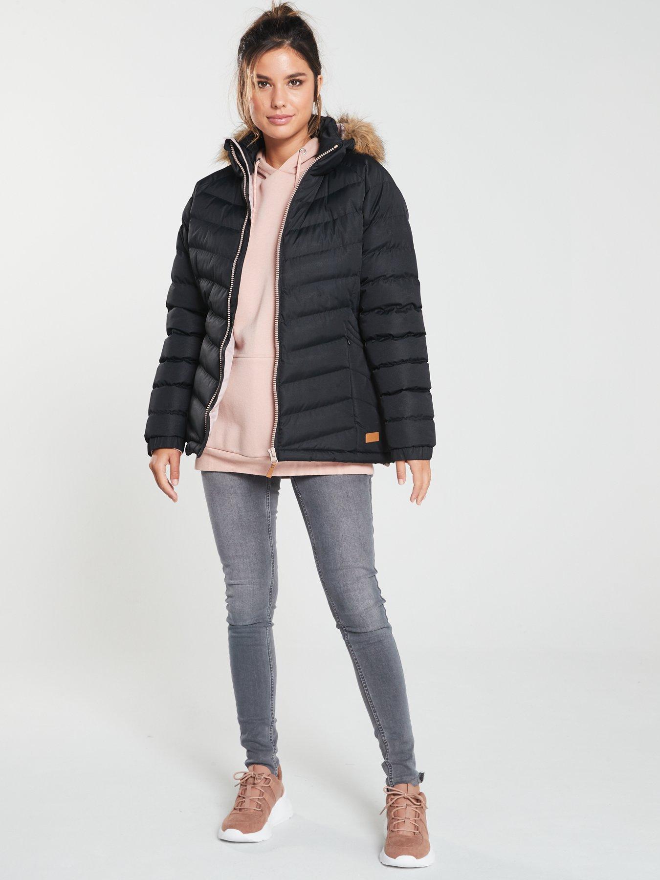 Trespass nadina faux fur trim parka sales