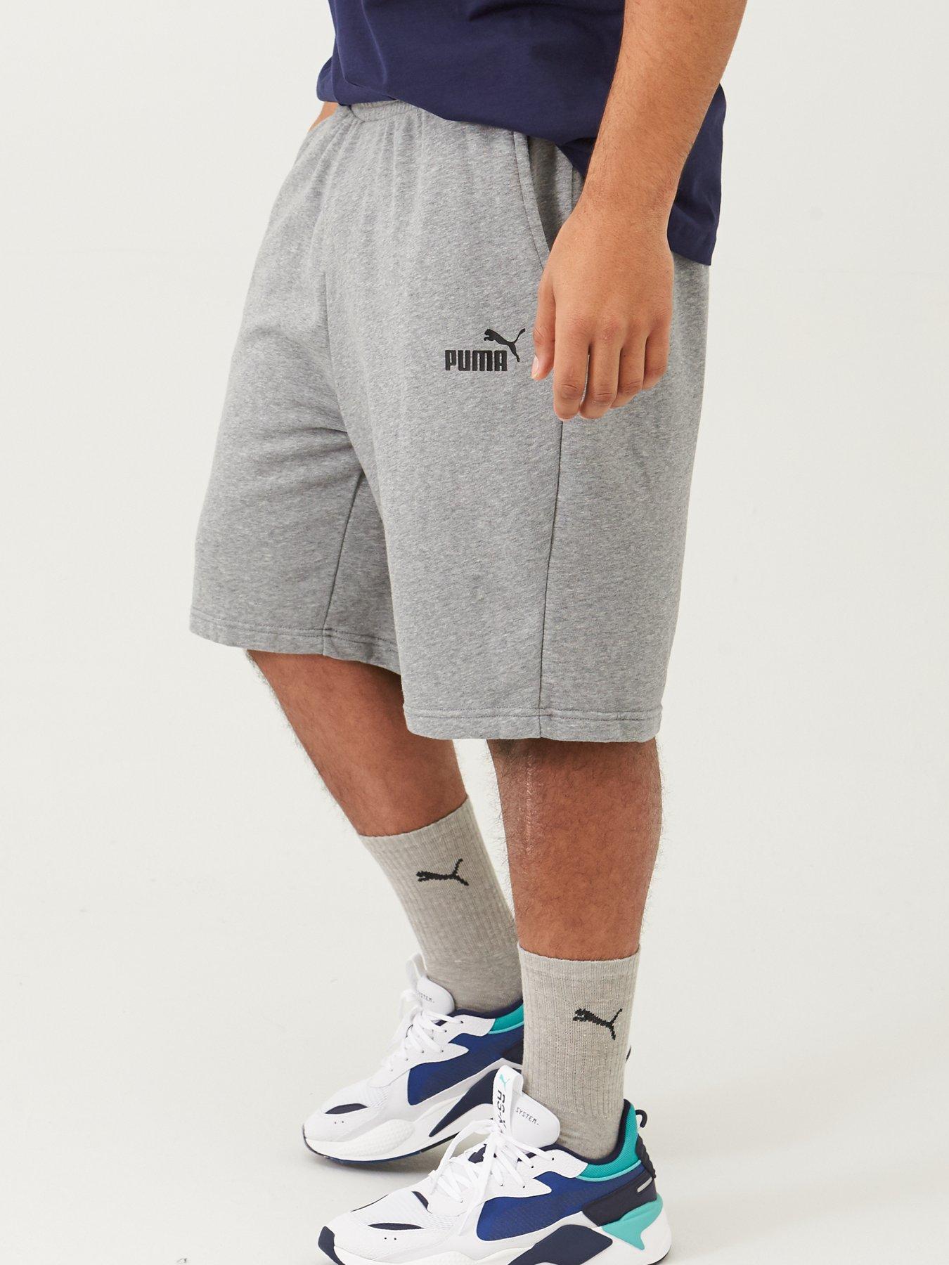 men grey sweat shorts