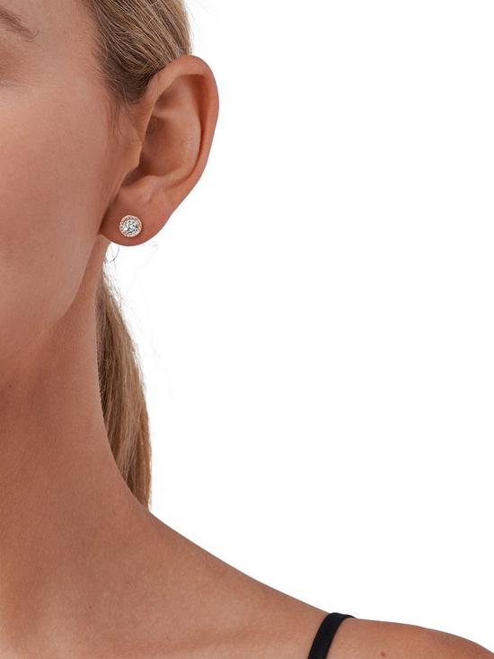 stillFront image of michael-kors-sterling-silver-14k-rose-gold-plated-stud-earrings